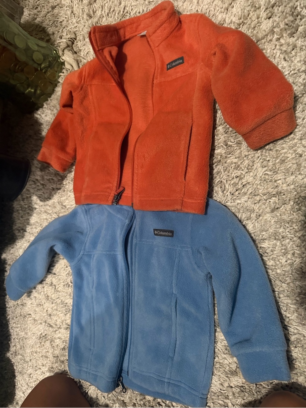 Columbia Kids' Orange and Blue Fleece Jackets
